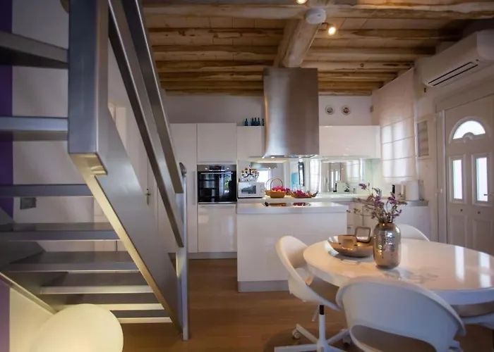 Tatil Evi Mykonian Style W Shared Pool 8 & 9 Ornos (Mykonos)